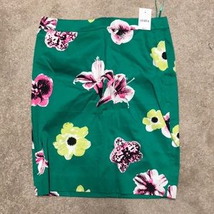 Floral pencil skirt